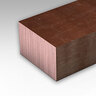 ETP Copper C11000 H02 (half-hard) Rectangular Square Corner 0.18750 (+-.004) X 2.5000 " (+-.012) ETP Copper C11000 H02 (half-hard) Rectangular Square Corner 0.18750 (+-.004) X 2.5000 " (+-.012)