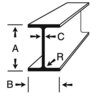 6061 T6 Aluminum I Beam 6.0000 X 3.4430 X 0.34300 " Extruded American Standard 6061 T6 Aluminum I Beam 6.0000 X 3.4430 X 0.34300 " Extruded American Standard